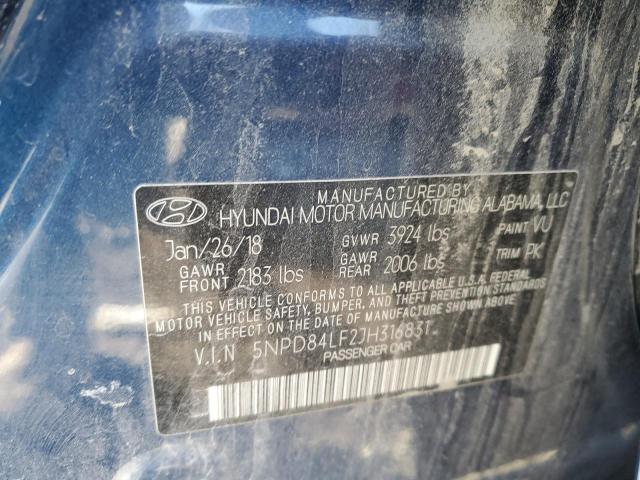 Photo 11 VIN: 5NPD84LF2JH316831 - HYUNDAI ELANTRA 