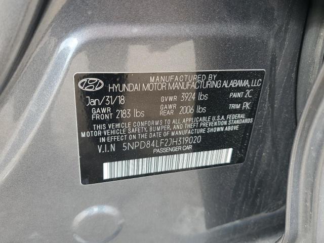 Photo 12 VIN: 5NPD84LF2JH319020 - HYUNDAI ELANTRA SE 