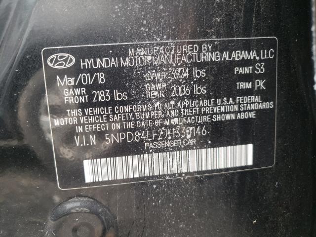 Photo 9 VIN: 5NPD84LF2JH330146 - HYUNDAI ELANTRA SE 