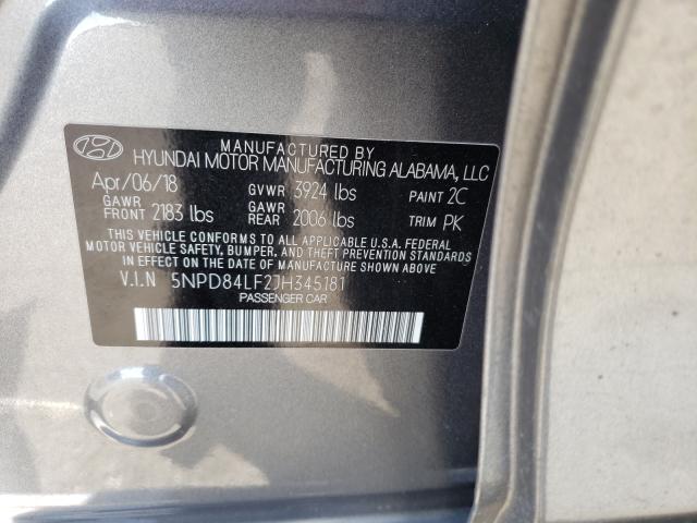 Photo 9 VIN: 5NPD84LF2JH345181 - HYUNDAI ELANTRA SE 