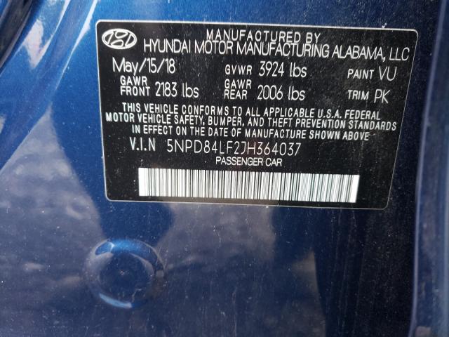 Photo 9 VIN: 5NPD84LF2JH364037 - HYUNDAI ELANTRA SE 