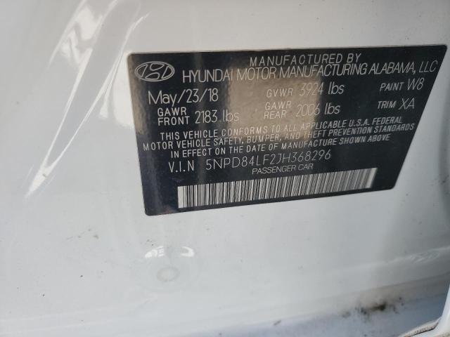 Photo 12 VIN: 5NPD84LF2JH368296 - HYUNDAI ELANTRA SE 