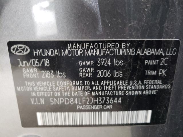 Photo 9 VIN: 5NPD84LF2JH373644 - HYUNDAI ELANTRA 