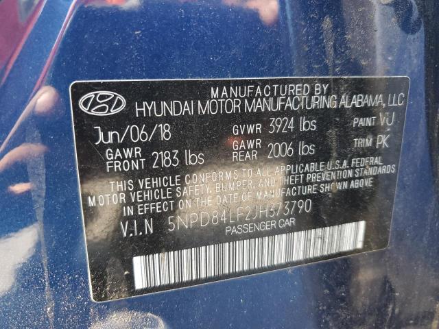 Photo 12 VIN: 5NPD84LF2JH373790 - HYUNDAI ELANTRA 