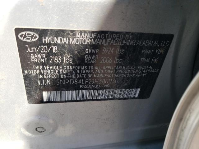 Photo 11 VIN: 5NPD84LF2JH380030 - HYUNDAI ELANTRA 