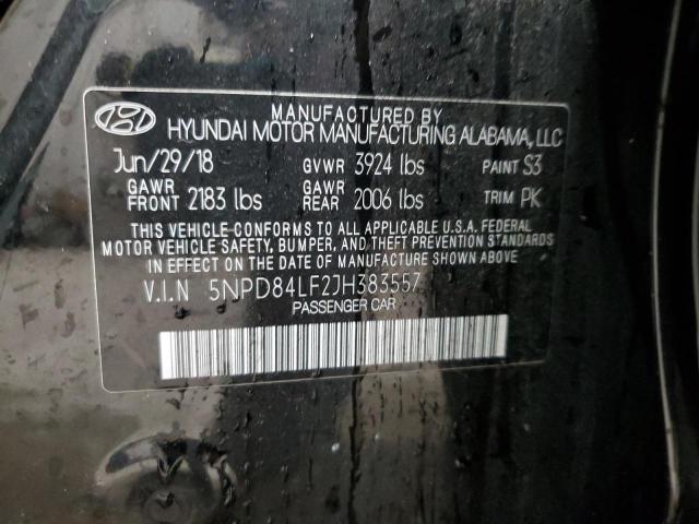 Photo 11 VIN: 5NPD84LF2JH383557 - HYUNDAI ELANTRA SE 