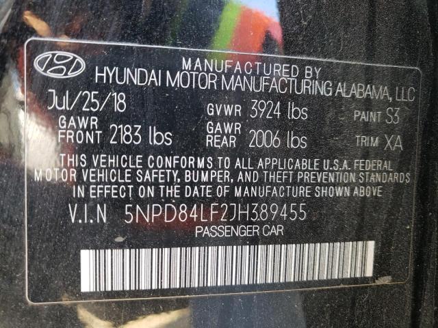 Photo 9 VIN: 5NPD84LF2JH389455 - HYUNDAI ELANTRA SE 