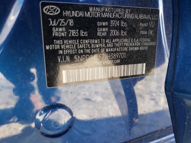 Photo 9 VIN: 5NPD84LF2JH389701 - HYUNDAI ELANTRA SE 