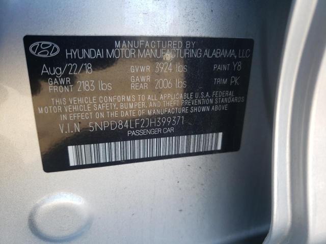 Photo 11 VIN: 5NPD84LF2JH399371 - HYUNDAI ELANTRA 