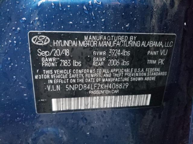 Photo 11 VIN: 5NPD84LF2KH408829 - HYUNDAI ELANTRA 