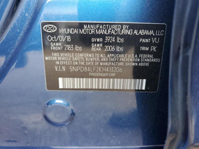 Photo 12 VIN: 5NPD84LF2KH413206 - HYUNDAI ELANTRA SE 