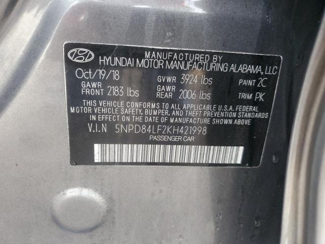 Photo 12 VIN: 5NPD84LF2KH421998 - HYUNDAI ELANTRA SE 