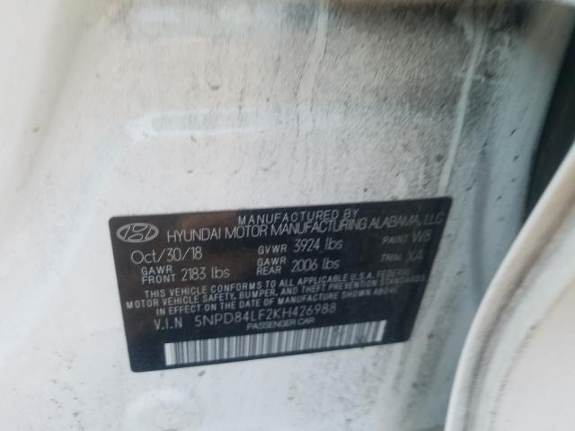 Photo 9 VIN: 5NPD84LF2KH426988 - HYUNDAI ELANTRA SE 