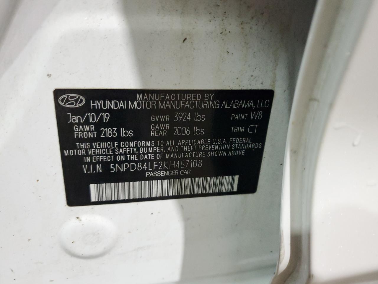 Photo 11 VIN: 5NPD84LF2KH457108 - HYUNDAI ELANTRA 