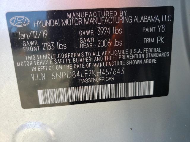 Photo 9 VIN: 5NPD84LF2KH457643 - HYUNDAI ELANTRA SE 