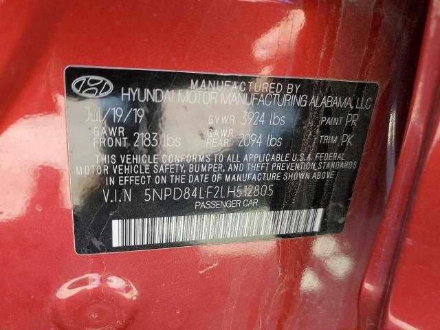 Photo 12 VIN: 5NPD84LF2LH512805 - HYUNDAI ELANTRA 