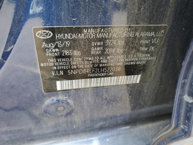 Photo 9 VIN: 5NPD84LF2LH522038 - HYUNDAI ELANTRA SE 