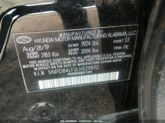 Photo 8 VIN: 5NPD84LF2LH529832 - HYUNDAI ELANTRA 