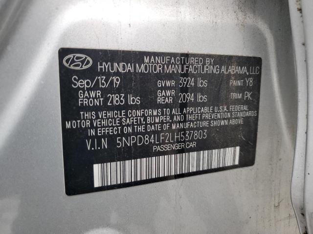 Photo 11 VIN: 5NPD84LF2LH537803 - HYUNDAI ELANTRA SE 