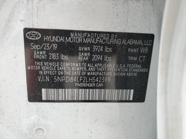 Photo 12 VIN: 5NPD84LF2LH542399 - HYUNDAI ELANTRA 