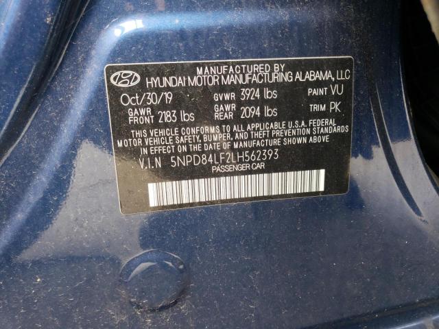 Photo 9 VIN: 5NPD84LF2LH562393 - HYUNDAI ELANTRA SE 