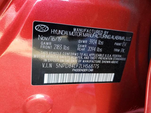 Photo 11 VIN: 5NPD84LF2LH568775 - HYUNDAI ELANTRA 