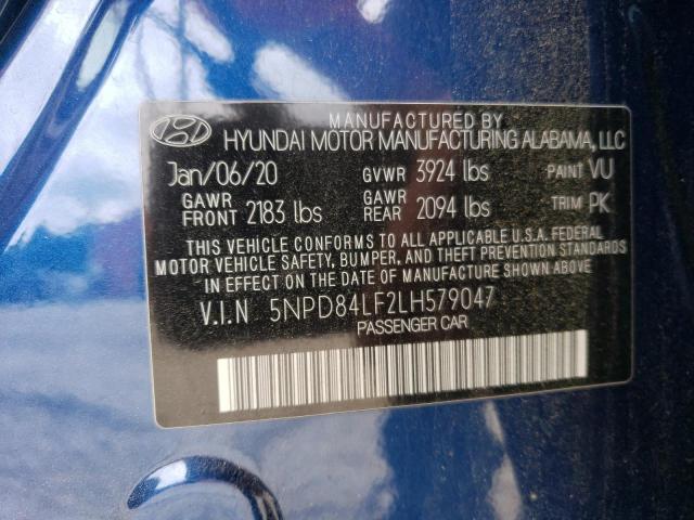 Photo 11 VIN: 5NPD84LF2LH579047 - HYUNDAI ELANTRA 