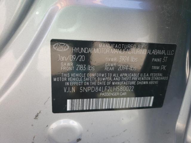 Photo 9 VIN: 5NPD84LF2LH580022 - HYUNDAI ELANTRA SE 