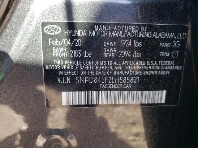 Photo 12 VIN: 5NPD84LF2LH585821 - HYUNDAI ELANTRA 