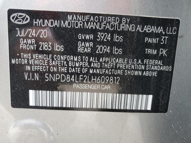 Photo 11 VIN: 5NPD84LF2LH609812 - HYUNDAI ELANTRA SE 