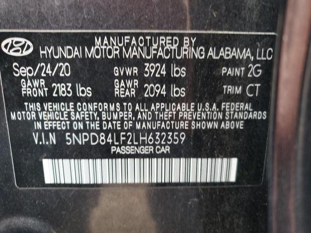 Photo 11 VIN: 5NPD84LF2LH632359 - HYUNDAI ELANTRA SE 