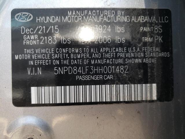 Photo 11 VIN: 5NPD84LF3HH001482 - HYUNDAI ELANTRA SE 