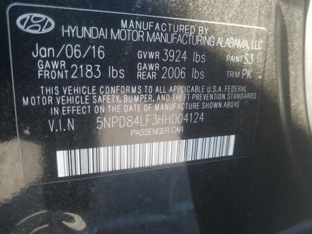 Photo 9 VIN: 5NPD84LF3HH004124 - HYUNDAI ELANTRA L 