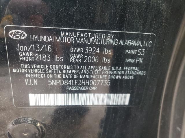 Photo 9 VIN: 5NPD84LF3HH007735 - HYUNDAI ELANTRA SE 