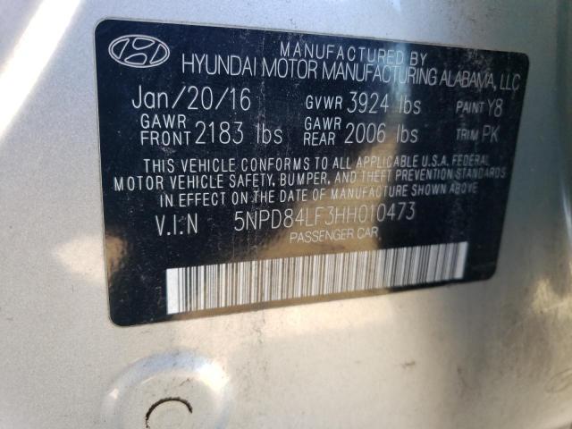 Photo 11 VIN: 5NPD84LF3HH010473 - HYUNDAI ELANTRA 