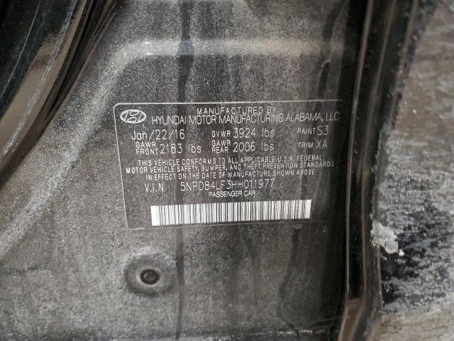 Photo 11 VIN: 5NPD84LF3HH011977 - HYUNDAI ELANTRA SE 