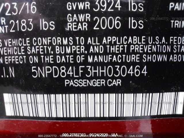 Photo 8 VIN: 5NPD84LF3HH030464 - HYUNDAI ELANTRA 