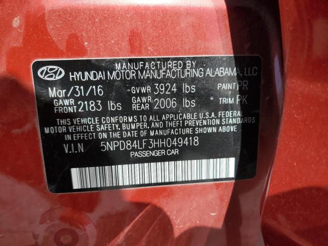 Photo 9 VIN: 5NPD84LF3HH049418 - HYUNDAI ELANTRA SE 