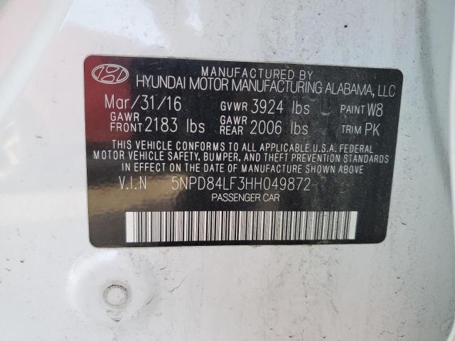 Photo 11 VIN: 5NPD84LF3HH049872 - HYUNDAI ELANTRA 