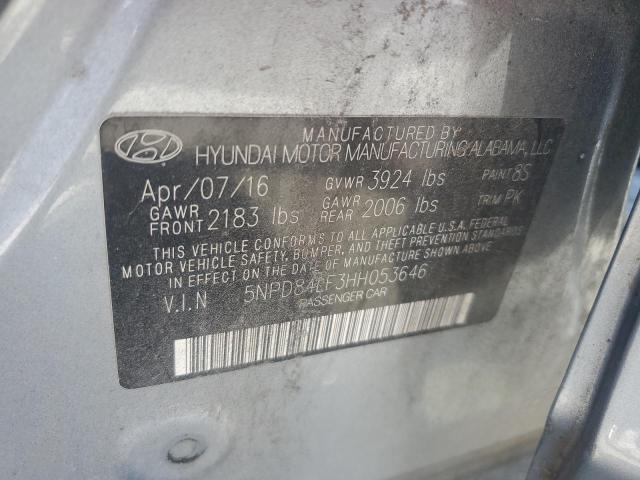 Photo 11 VIN: 5NPD84LF3HH053646 - HYUNDAI ELANTRA SE 