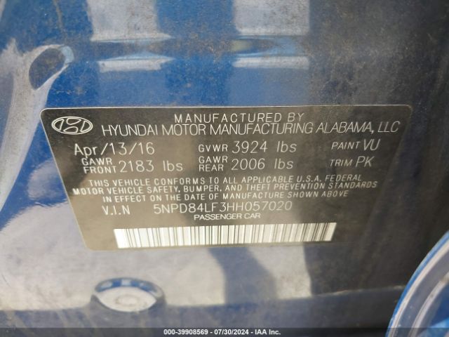 Photo 8 VIN: 5NPD84LF3HH057020 - HYUNDAI ELANTRA 