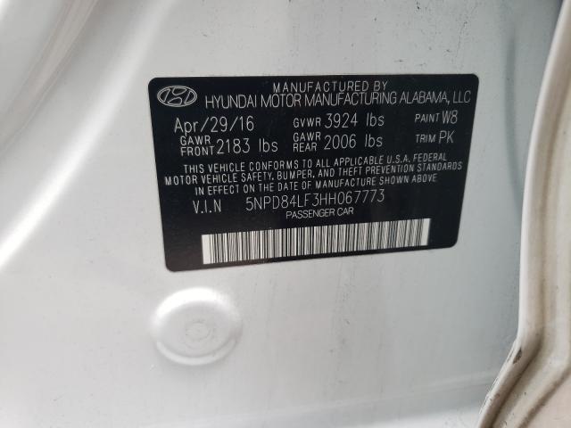 Photo 9 VIN: 5NPD84LF3HH067773 - HYUNDAI ELANTRA SE 