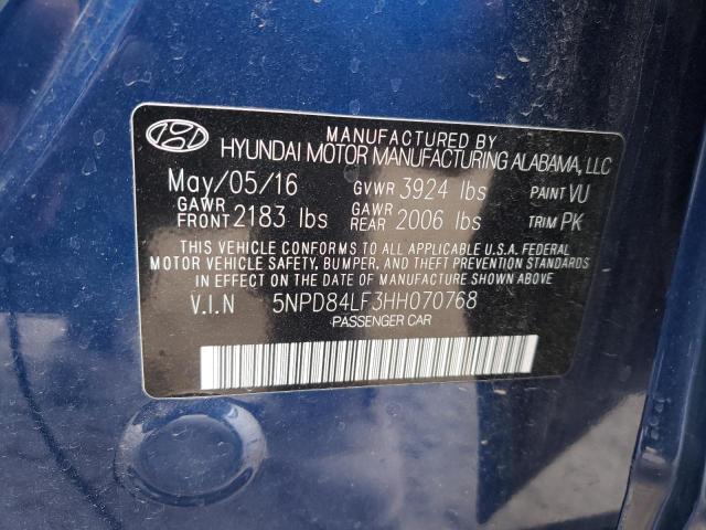 Photo 9 VIN: 5NPD84LF3HH070768 - HYUNDAI ELANTRA SE 