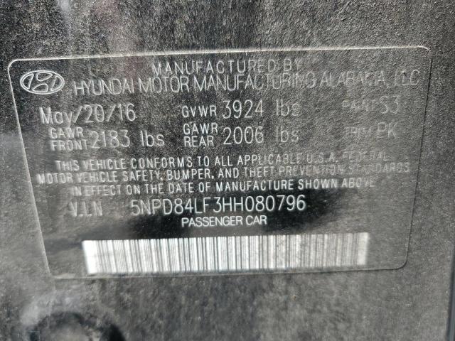 Photo 12 VIN: 5NPD84LF3HH080796 - HYUNDAI ELANTRA 