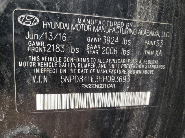 Photo 11 VIN: 5NPD84LF3HH093693 - HYUNDAI ELANTRA 