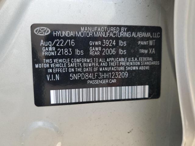 Photo 9 VIN: 5NPD84LF3HH123209 - HYUNDAI ELANTRA SE 