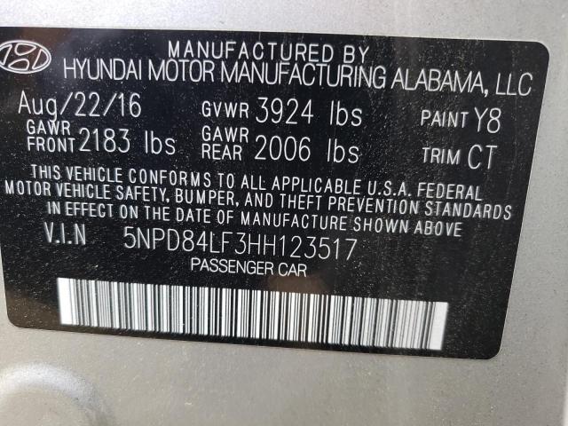 Photo 9 VIN: 5NPD84LF3HH123517 - HYUNDAI ELANTRA SE 