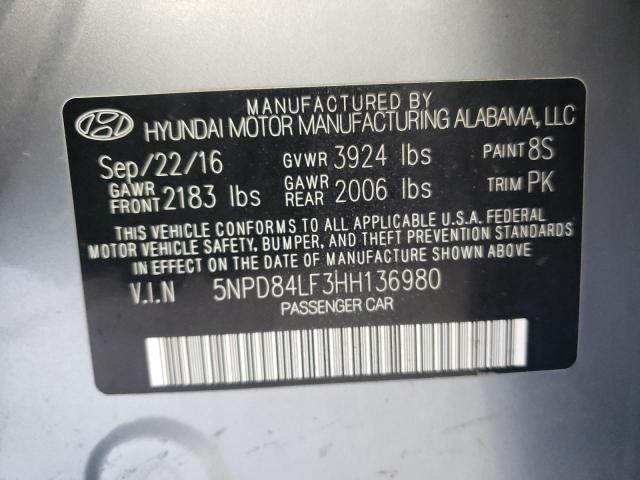 Photo 11 VIN: 5NPD84LF3HH136980 - HYUNDAI ELANTRA SE 