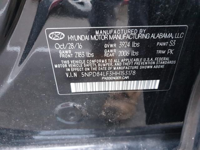 Photo 9 VIN: 5NPD84LF3HH153178 - HYUNDAI ELANTRA SE 