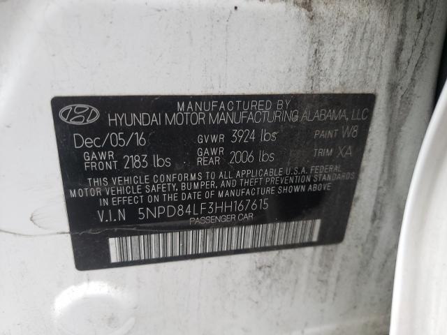 Photo 9 VIN: 5NPD84LF3HH167615 - HYUNDAI ELANTRA SE 